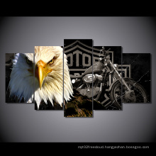 HD Printed Eagles Motorcycle Painting Canvas Print Room Decor Print Poster Picture Canvas Mc-007